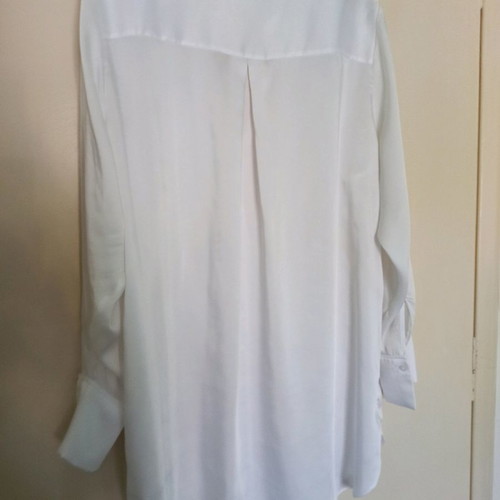Satin oversized shirt H&M size XL like new, white
