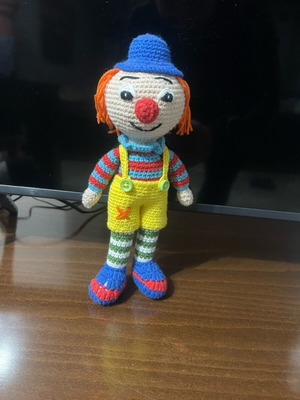 Handmade clown doll new