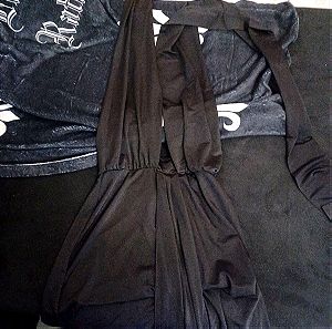 Πολυμορφικό Μαύρο φόρεμα μάξι