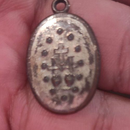 Religious medal Virgin Mary 1830 used