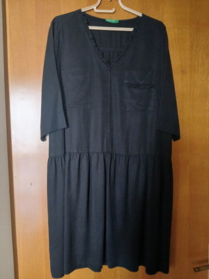 Benetton dress black, like new, size M-L