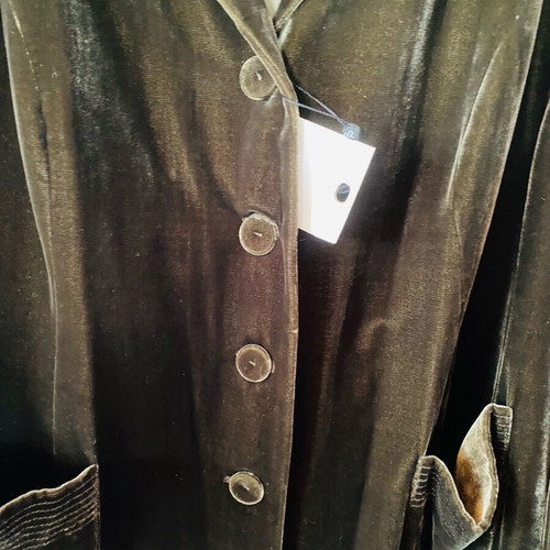Loose velvet jacket new, green, size XXL