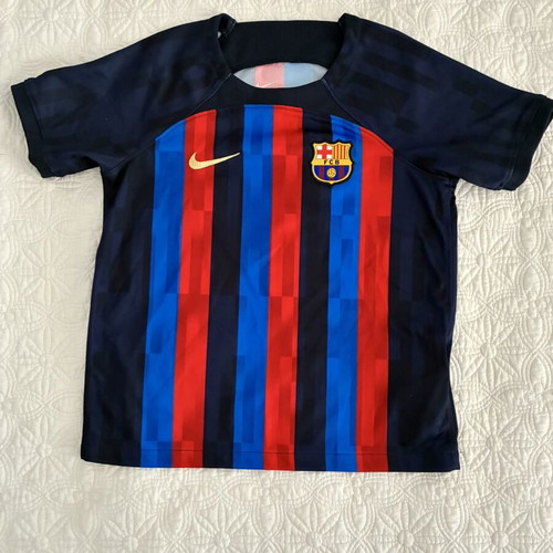 Barcelona Kids Football Kit new, official T-shirt and shorts M 110-116cm