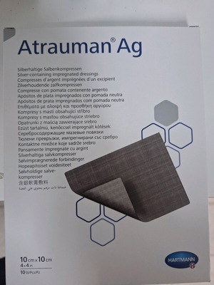 Atrauman Ag Dressings New with Ointment and Silver