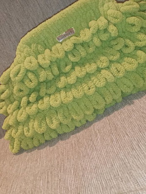 Puffy bag large new with tags, light green