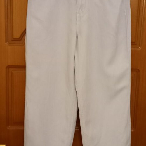 Mango blue 3/4 pants used, linen and lyocell, size L