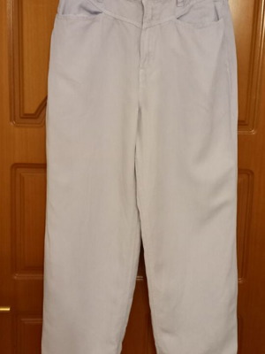 Mango blue 3/4 pants used, linen and lyocell, size L