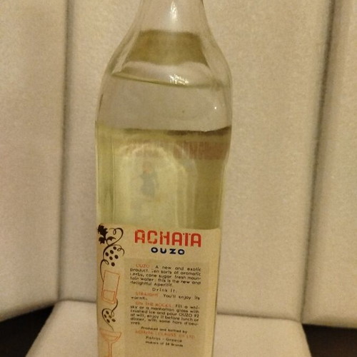 Ouzo Achaia Clauss 1960-1970 sealed, like new