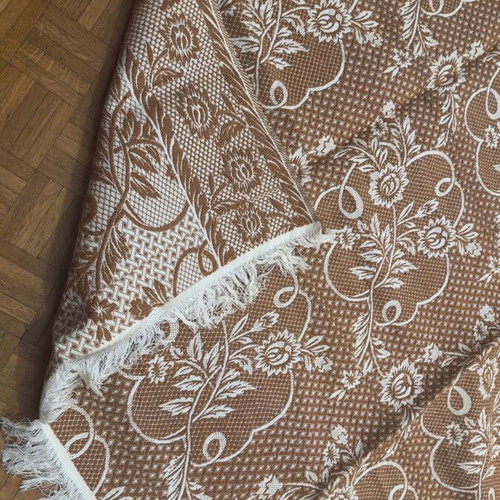 Handmade polyester cotton rug new 220x173 cm