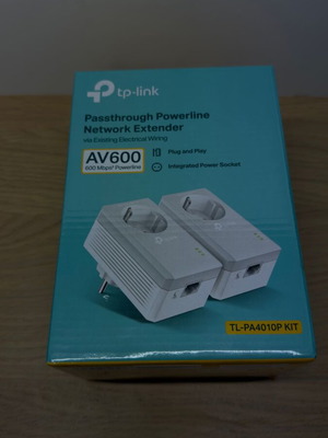 TP-Link AV600 Powerline Adapter with AC Pass Through new