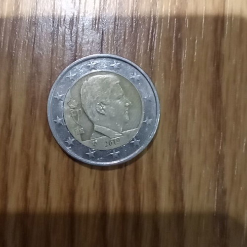 Collectible 2 euro used from Belgium 2019 with King Philippe