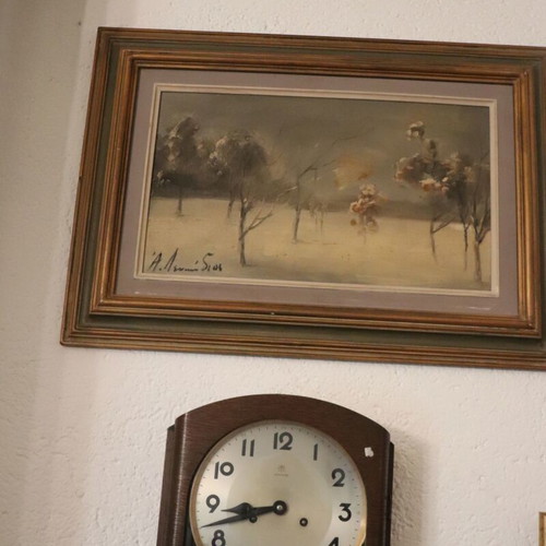 Apostolos Lefkadios Winter Landscape painting like new