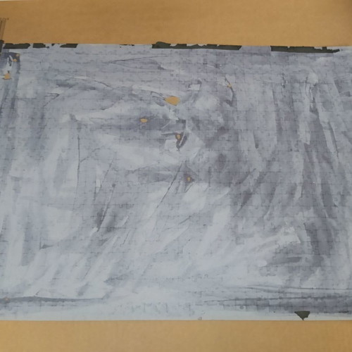 Greece landscapes puzzle used, ready and glued 48x68.5 cm
