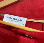 Vassia Kostara SS24 pants like new, red, size S