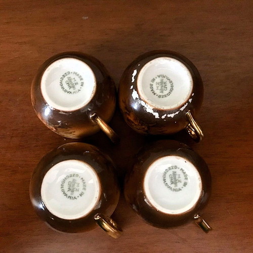 M.Z. Altrohlau porcelain set used, 4 cups and 4 saucers