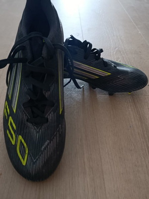 Adidas F50 League football shoes, size 39.5, black