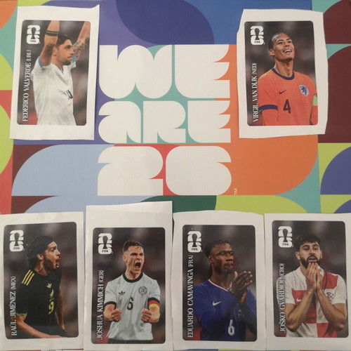Coca-Cola FIFA World Cup 2026 sticker set, 6 pieces
