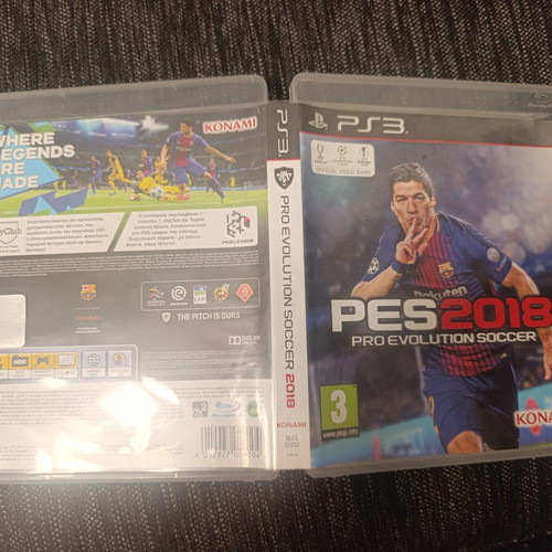 PES 2018 Pro Evolution Soccer PS3 game