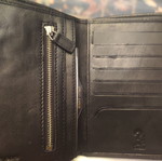 Guess men's leather wallet black new with tags