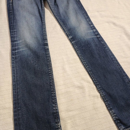 Staff cotton low-rise jeans used, size 25 XS, blue