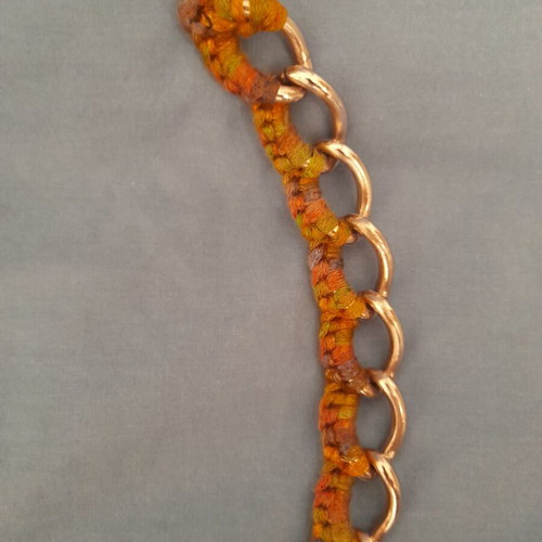 Multicolor necklaces used, set of 3 pieces