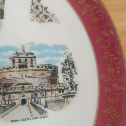Vintage decorative plate Bavaria Germany Rome 25cm like new