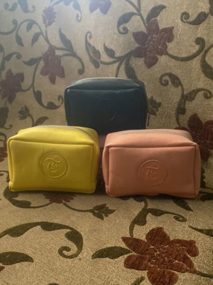 Leather women's handheld bags new in three colors