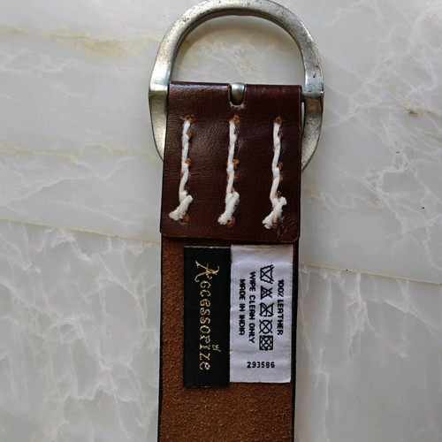 Belt with designs used Accessorize, size 95, white and brown