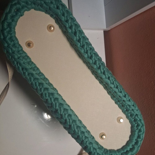 Women's shoulder bag new handmade green with adjustable strap