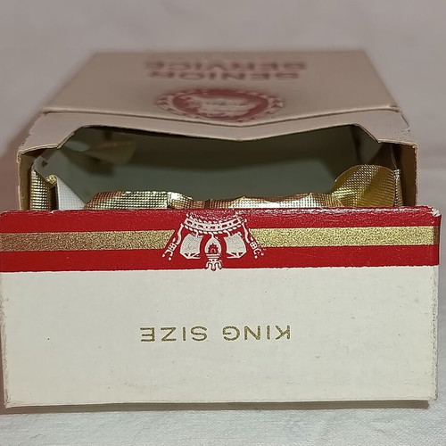 Sobranie Black Russian 25s and Senior Service Ships Supply collectible cigarette boxes used