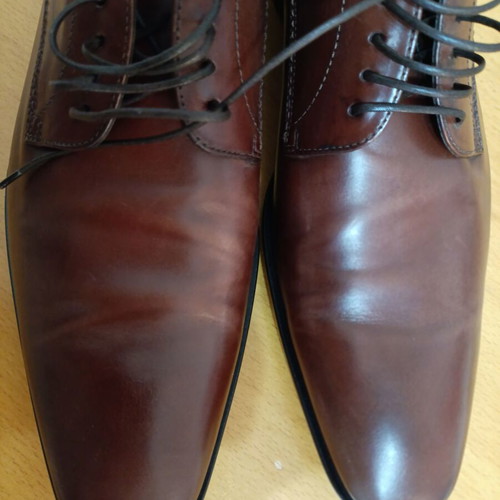 Hugo Boss leather shoes like new, size 42-42.5, brown