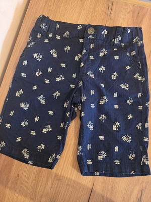 Orchestra boys' bermuda shorts 110 cm, blue with print
