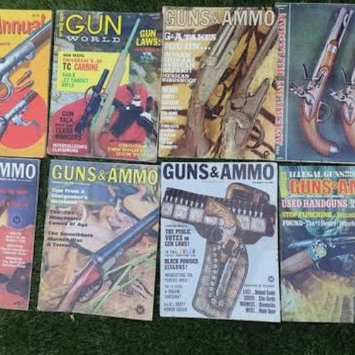 Guns & Ammo magazines like new, set of 46, English