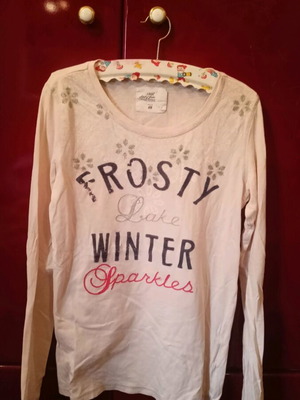 H&M blouse for girls 10-12 years like new, white and pink