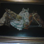 Large embroidered frame used