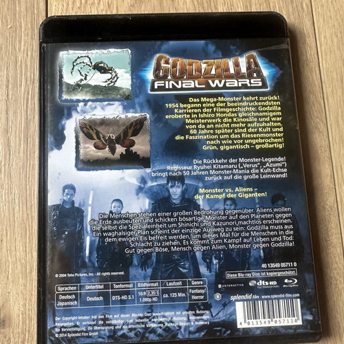 Godzilla Final Wars Blu-Ray used, German subtitles