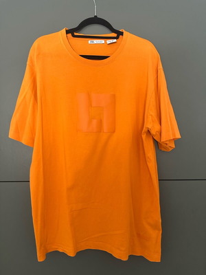 Zara t-shirt ελαφρώς μεταχειρισμένο, πορτοκαλί, μέγεθος L