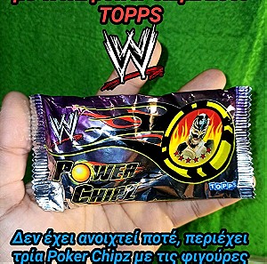 WWE POWER CHIPZ Σφραγισμένο Σακουλάκι 2009 Topps World Wrestling Entertainment Αυθεντικό Licence Poker Chips Τάπες Ταποβόλα Συλλεκτικά Σπάνιο Σφραγισμένο Wrestler Παλαιστές wwf συλλογή collection