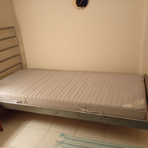 Iron bed with mattress like new