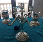 Silver-plated five-arm candlestick new