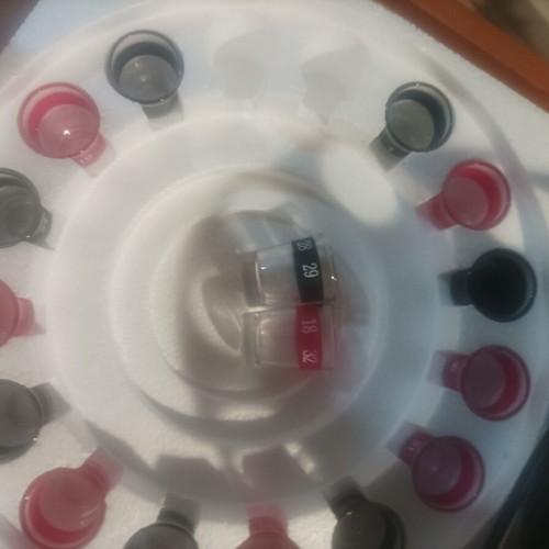 Roulette set with 16 numbered shot glasses