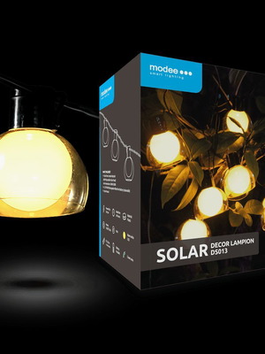 Modee Lighting LED ηλιακή γιρλάντα 8 λαμπτήρες 4,4μ καινούργια