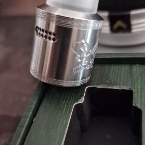 Hellvape Dead Rabbit V2 RDA rebuildable atomizer like new, stainless steel