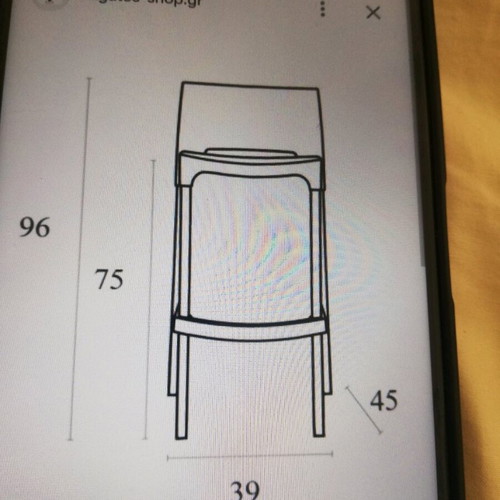 Bar stools used, pack of 6, plastic seat and aluminum legs