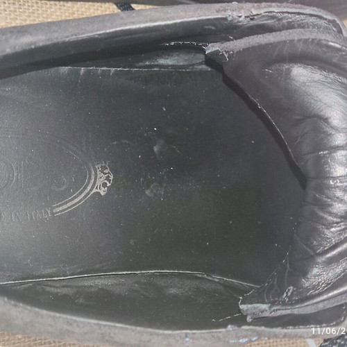 Tod’s black suede sneakers used, size 42.5-43