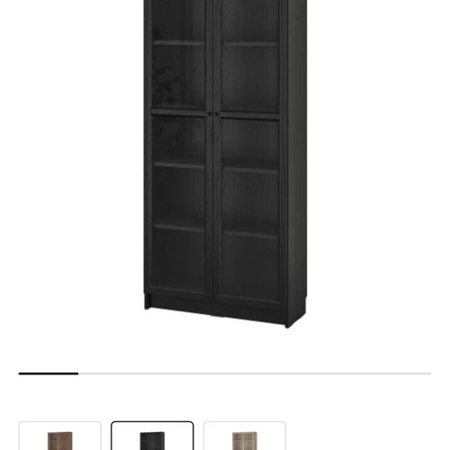 IKEA Showcase with Glass Doors like new