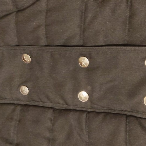 Black jacket medium used with torn lining inside sleeve