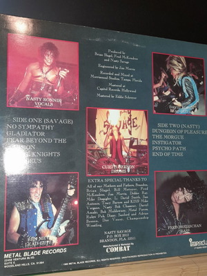 Nasty Savage LP used, Metal Blade 1985 US power thrash