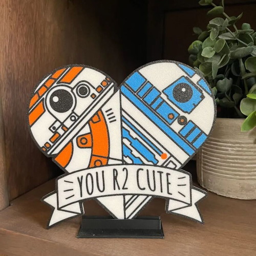 R2D2 Valentine’s desk decor made to order
