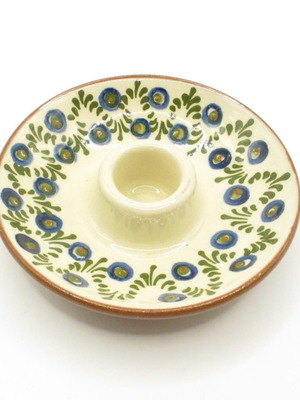 Vintage Hand-Painted Ceramic Candlestick Holder like new